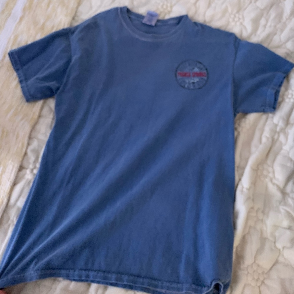 Pagosa Springs CO Short Sleeve Blue Shirt
